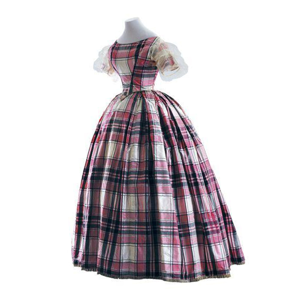 Evening Gown - Civil War Plaid Evening Ball Gown