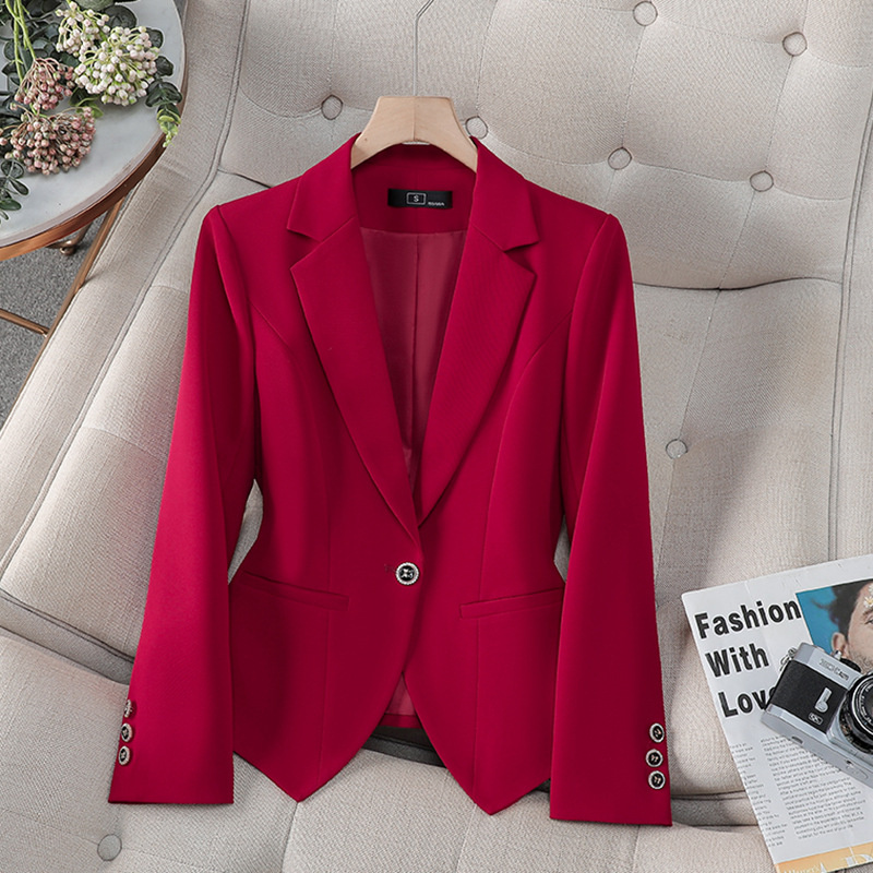 New Fashion Female Formal Blaz - đánh giá và giá Women'S Red Formal Wear