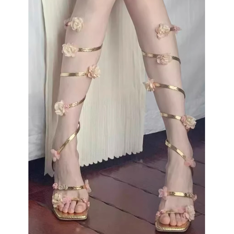 Gold Floral Ankle Wrap Square  - đánh giá và giá Wedding Dress