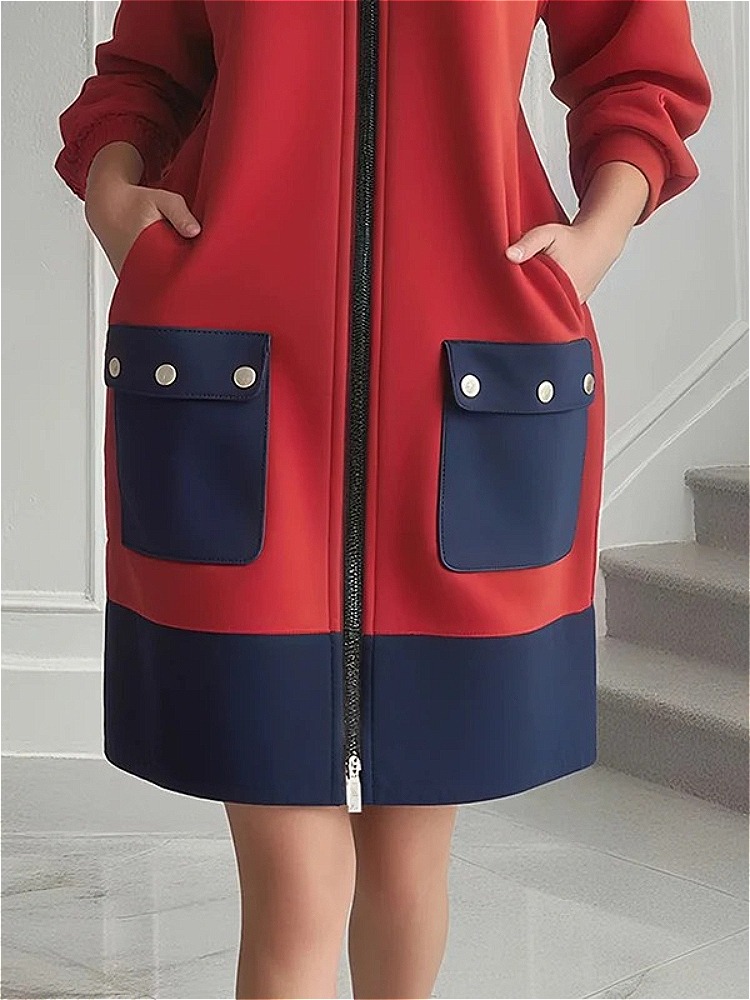 Modigirl Contrast Color Long S - đánh giá và giá Women'S Red Formal Wear
