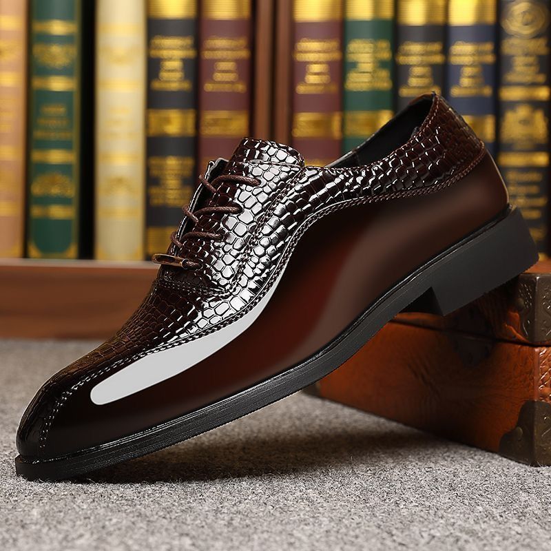 Men's Glossy Patent Leather Br - đánh giá và giá Formal Dress