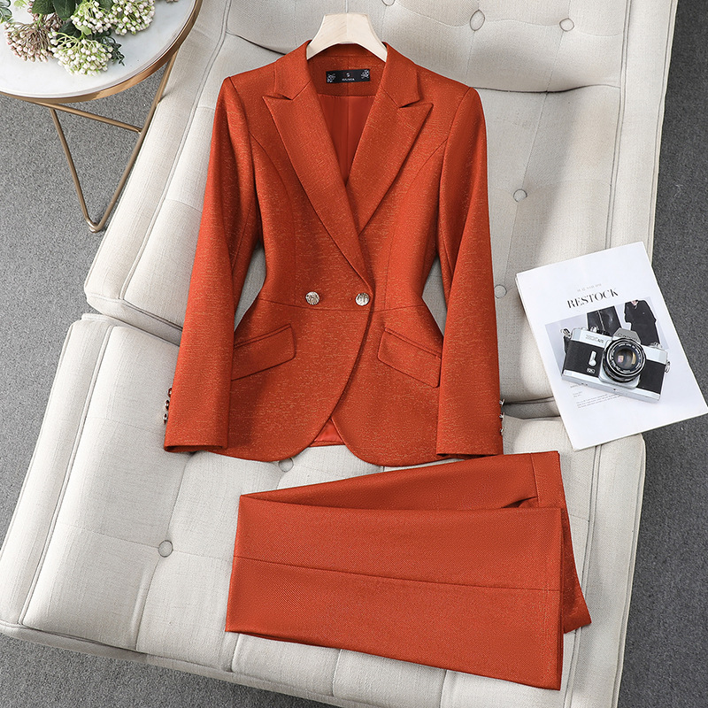 Autumn Winter Ladies Pant Suit - đánh giá và giá Women'S Red Formal Wear