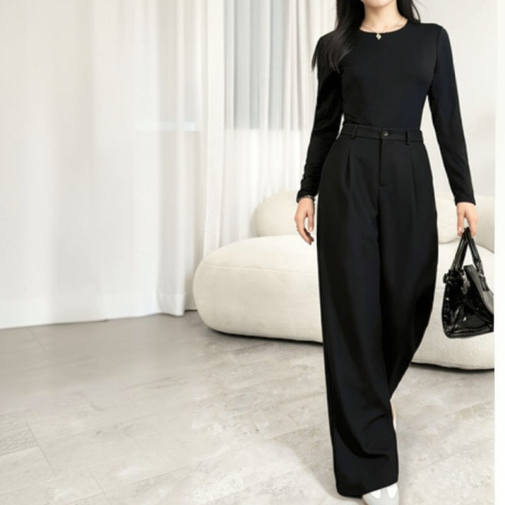 Women Wide Leg Suit Pants High - đánh giá và giá Tailored Trouser Wide