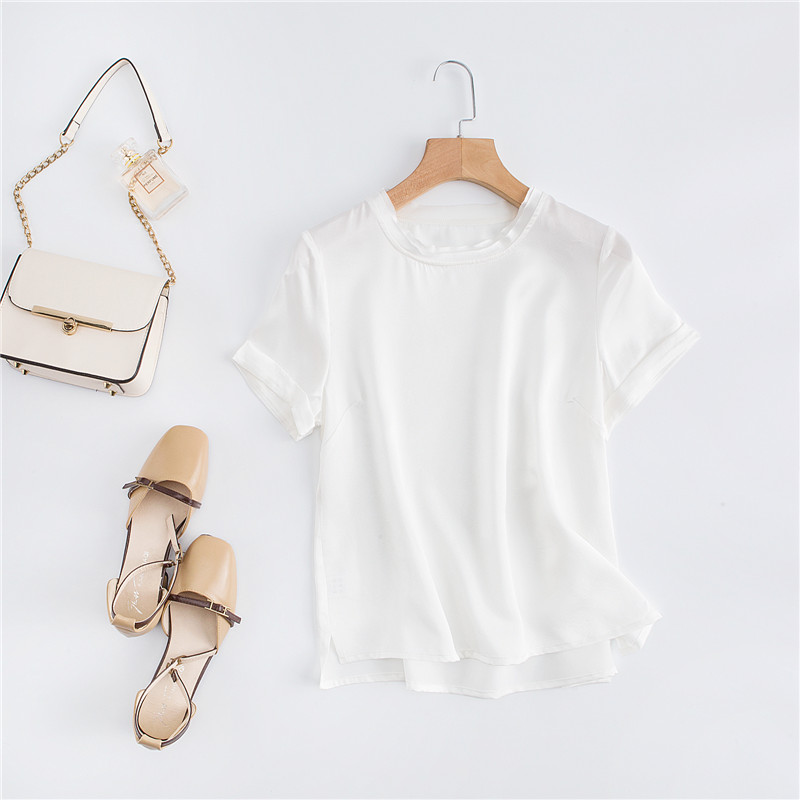 Sport Ice Silk  Short Sleeved  - đánh giá và giá Silk Blouse