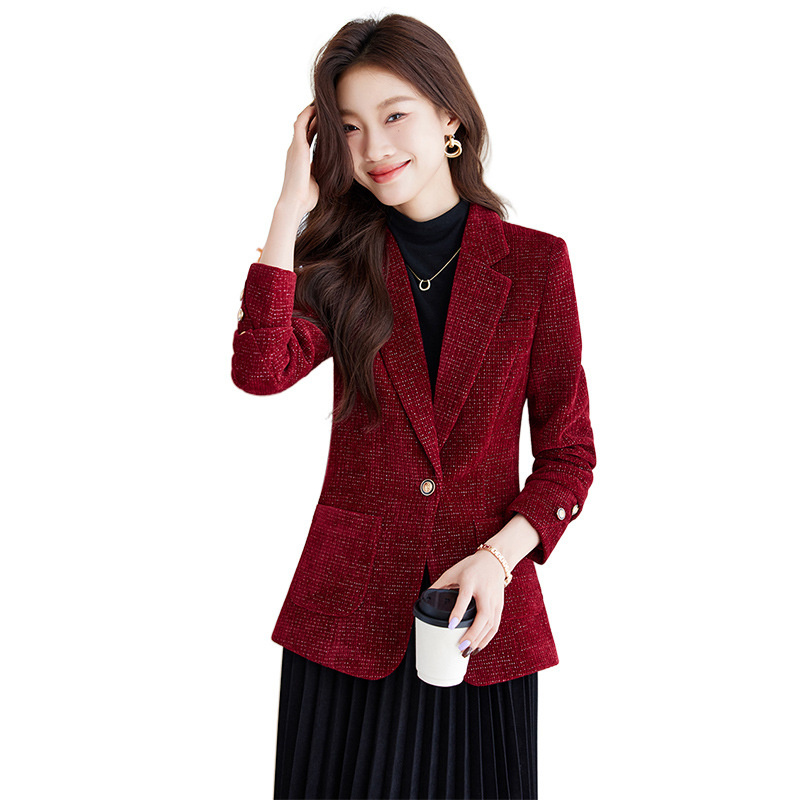 Ladies Blazer Coat Women Black - đánh giá và giá Women'S Red Formal Wear
