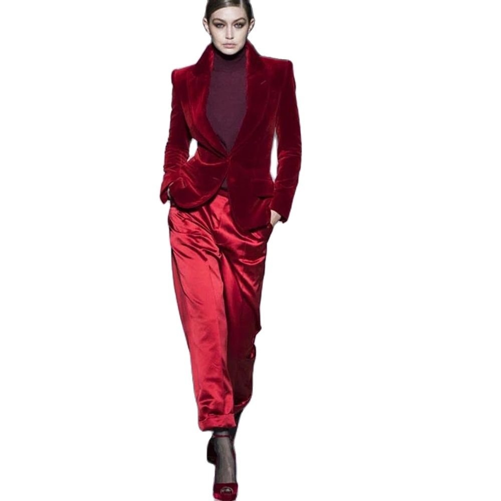 Phụ Nữ Quần Phù Hợp Với Rượu V - đánh giá và giá Women'S Red Formal Wear