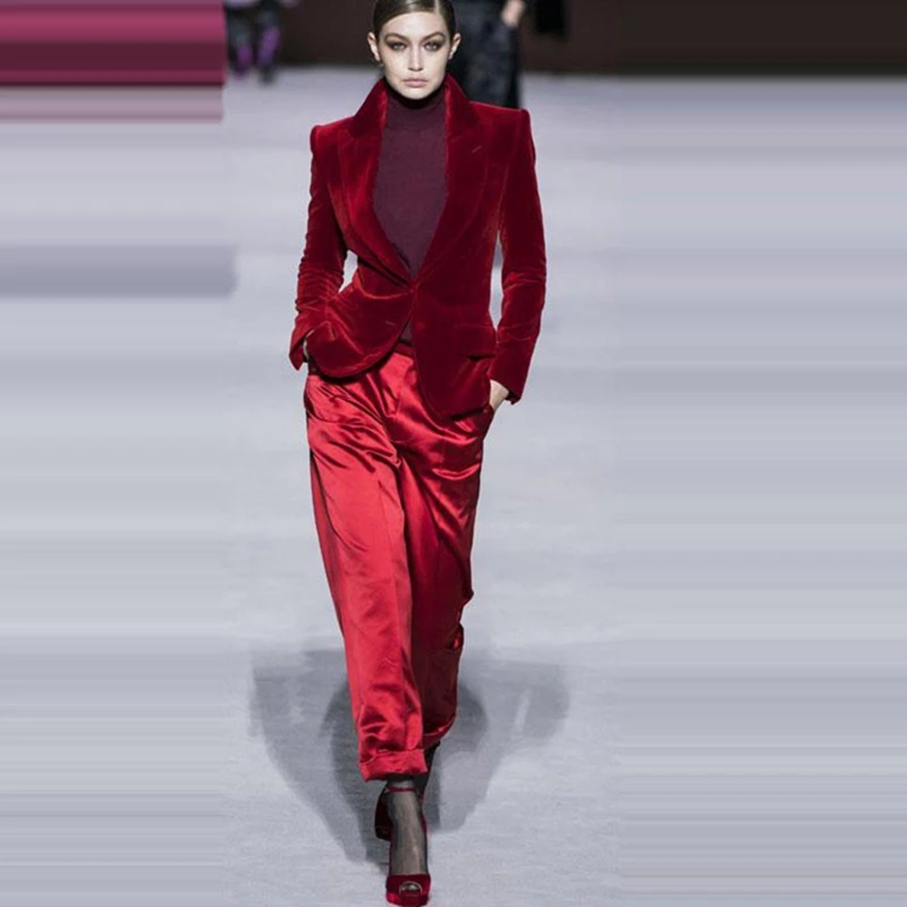 Phụ Nữ Quần Phù Hợp Với Rượu V - đánh giá và giá Women'S Red Formal Wear