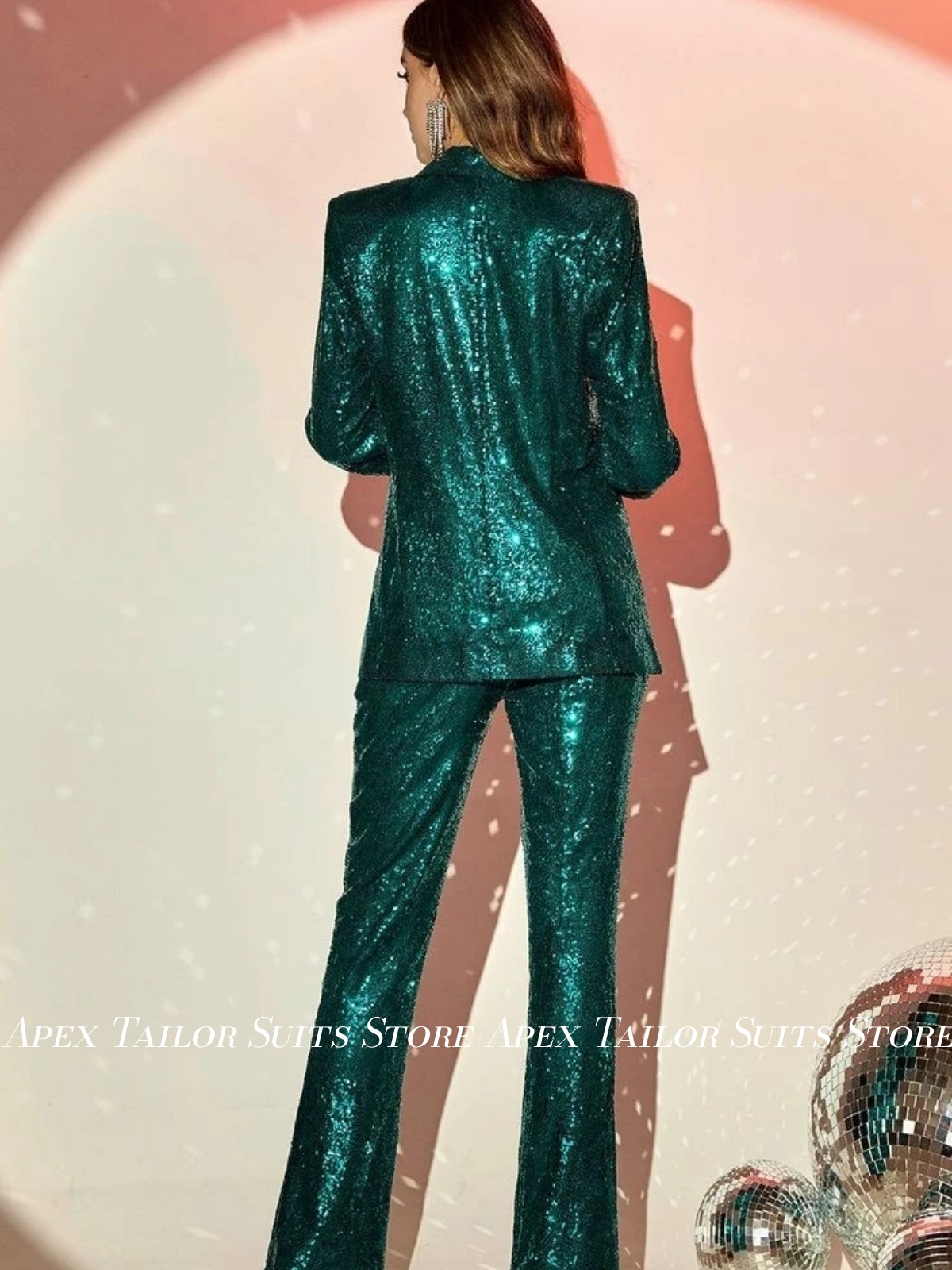 Fashion Women Suit Set Green G - đánh giá và giá Womens Blazer